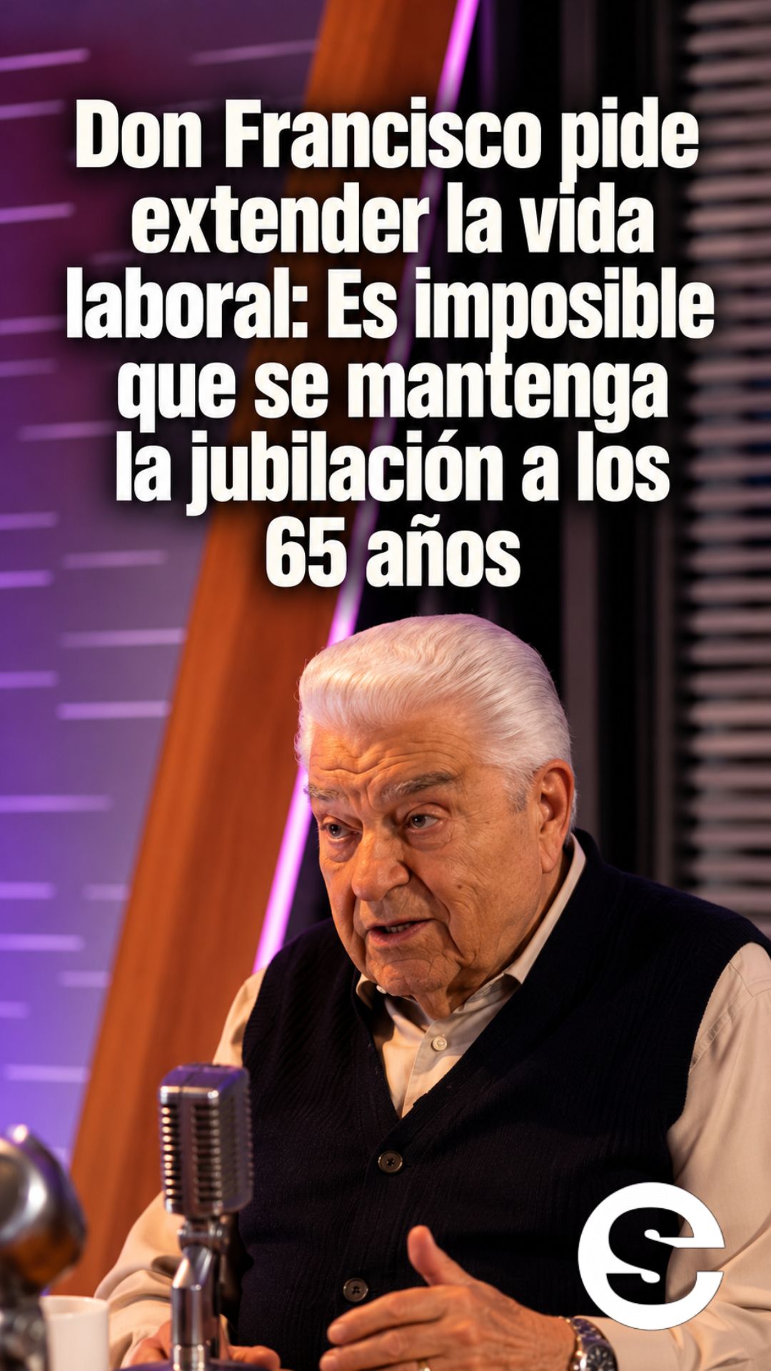 🇨🇱 💰 Don Francisco plantea extender la vida laboral y abre debate sobre la edad de jubilación en Chile.