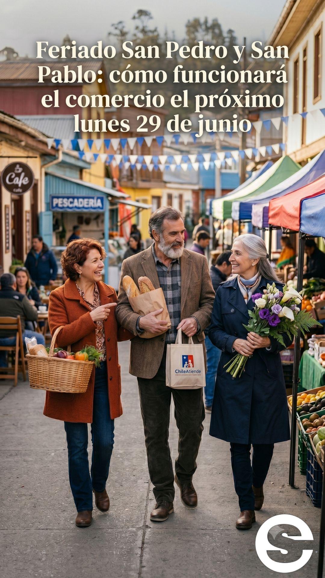 🇨🇱📍 Feriado San Pedro y San Pablo: cómo funcionará el comercio el próximo lunes 29 de junio 🌍.