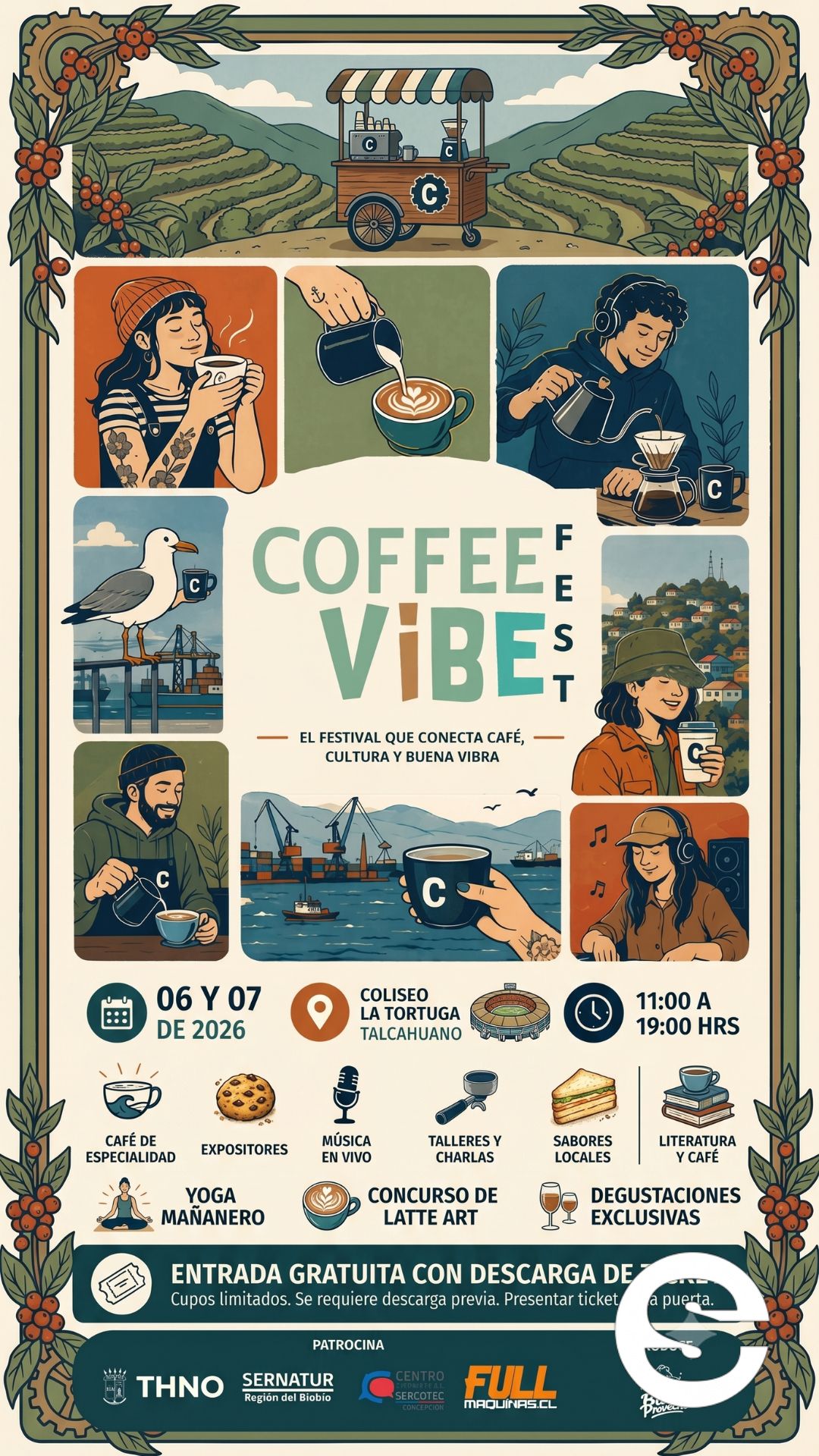 🇨🇱🎡 Coffee Vibe Fest: El festival que reúne lo mejor del café de especialidad en Santiago 🎟.