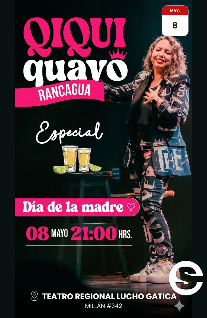 🇨🇱🎡 Chiqui Aguayo llega al Teatro Regional Lucho Gatica con su show de stand up 