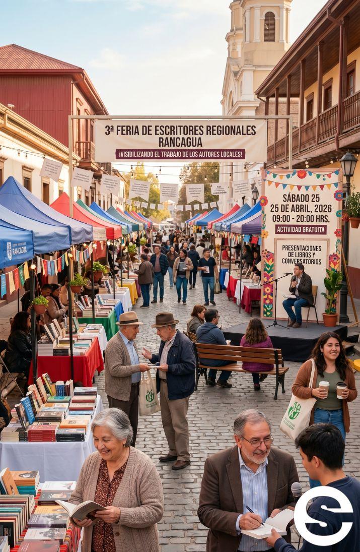 🇨🇱🎡 Panorama gratuito: Rancagua invita a la comunidad a su 3ª Feria de Escritores Regionales 🎟.