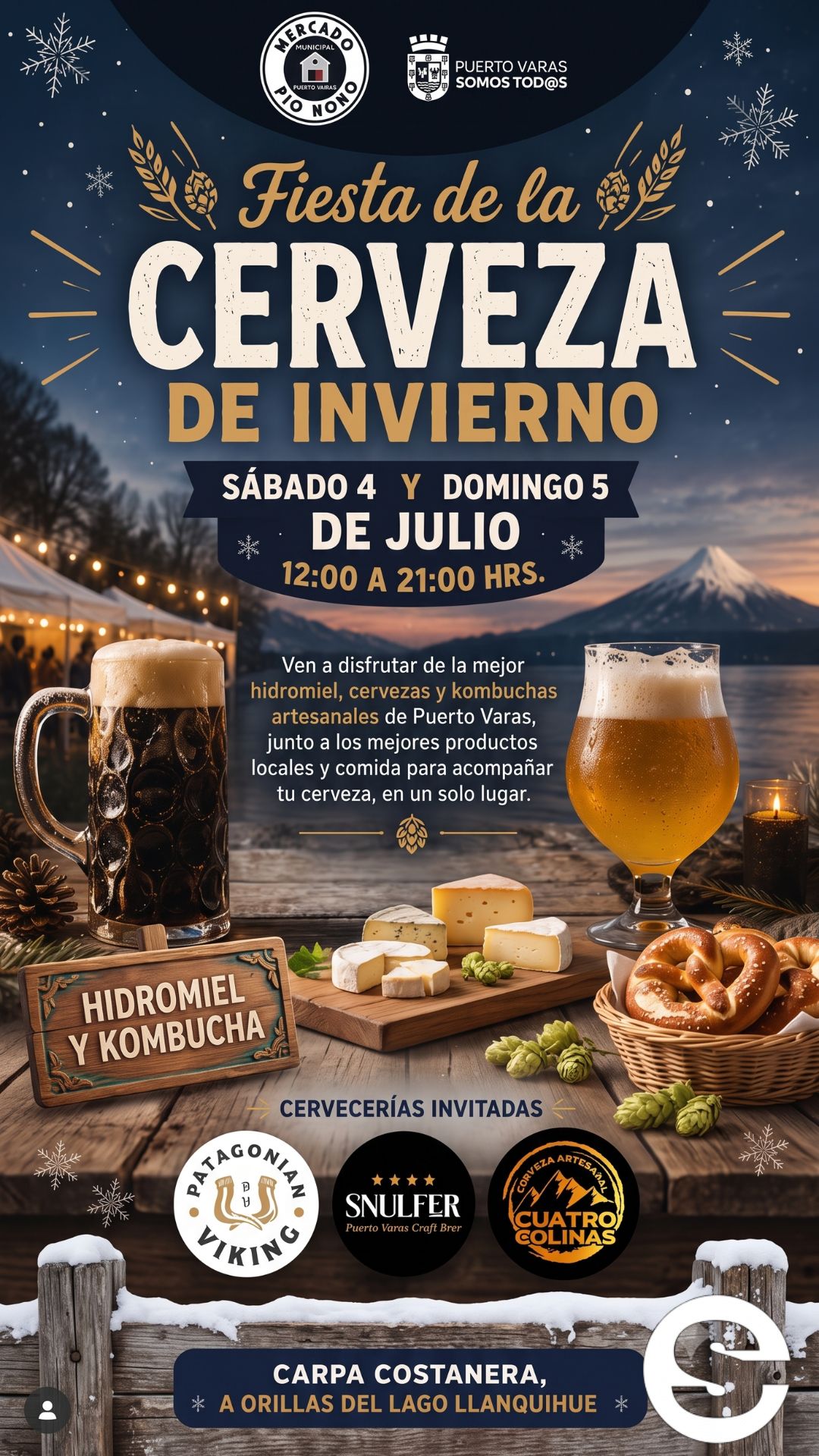 🇨🇱🎡 Fiesta de la cerveza de invierno Los Lagos panoramas 🎟.