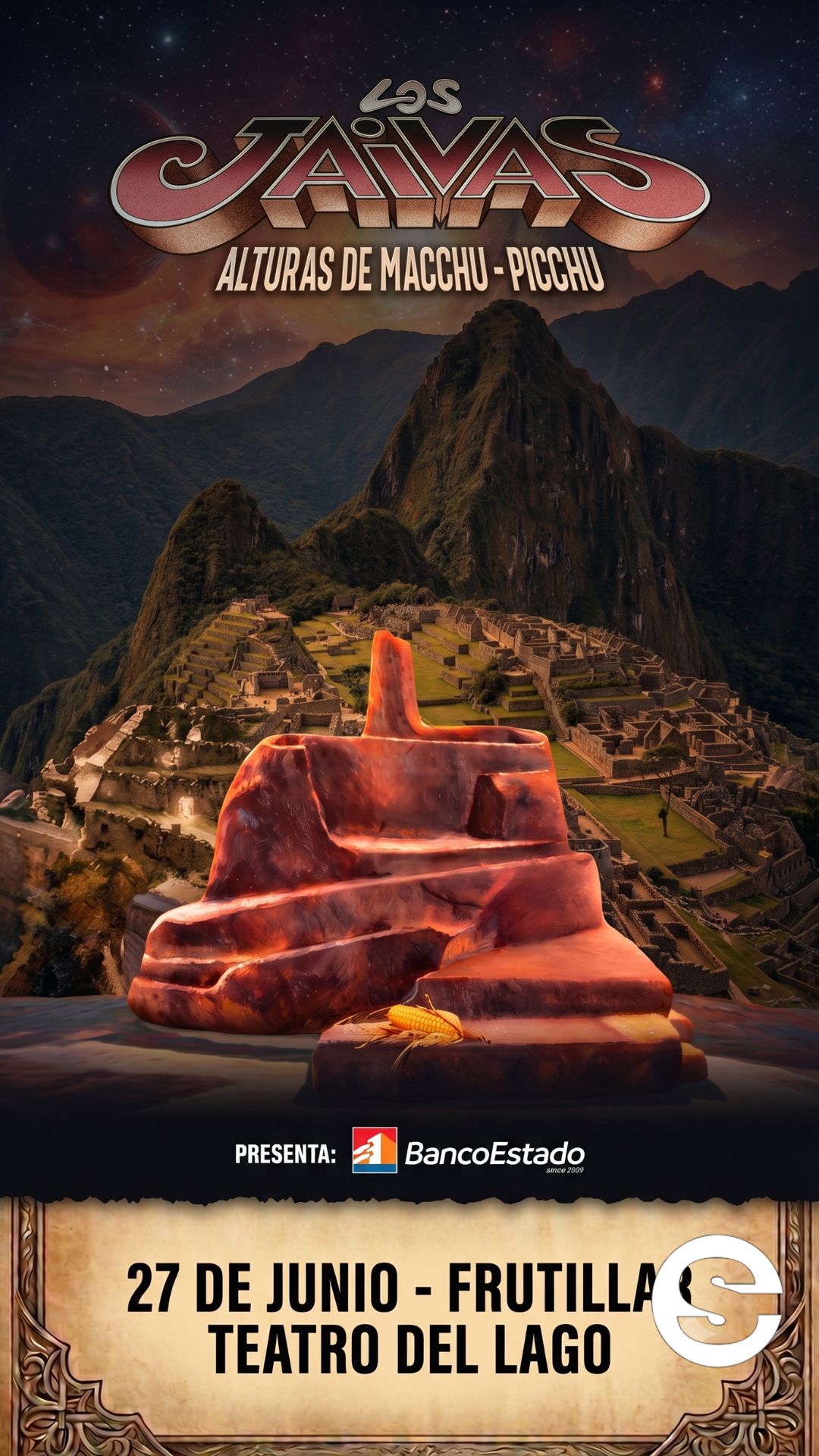 🇨🇱🎡 Los Jaivas celebran 45 años de Alturas de Macchu Picchu en el Teatro del Lago 🎟.
