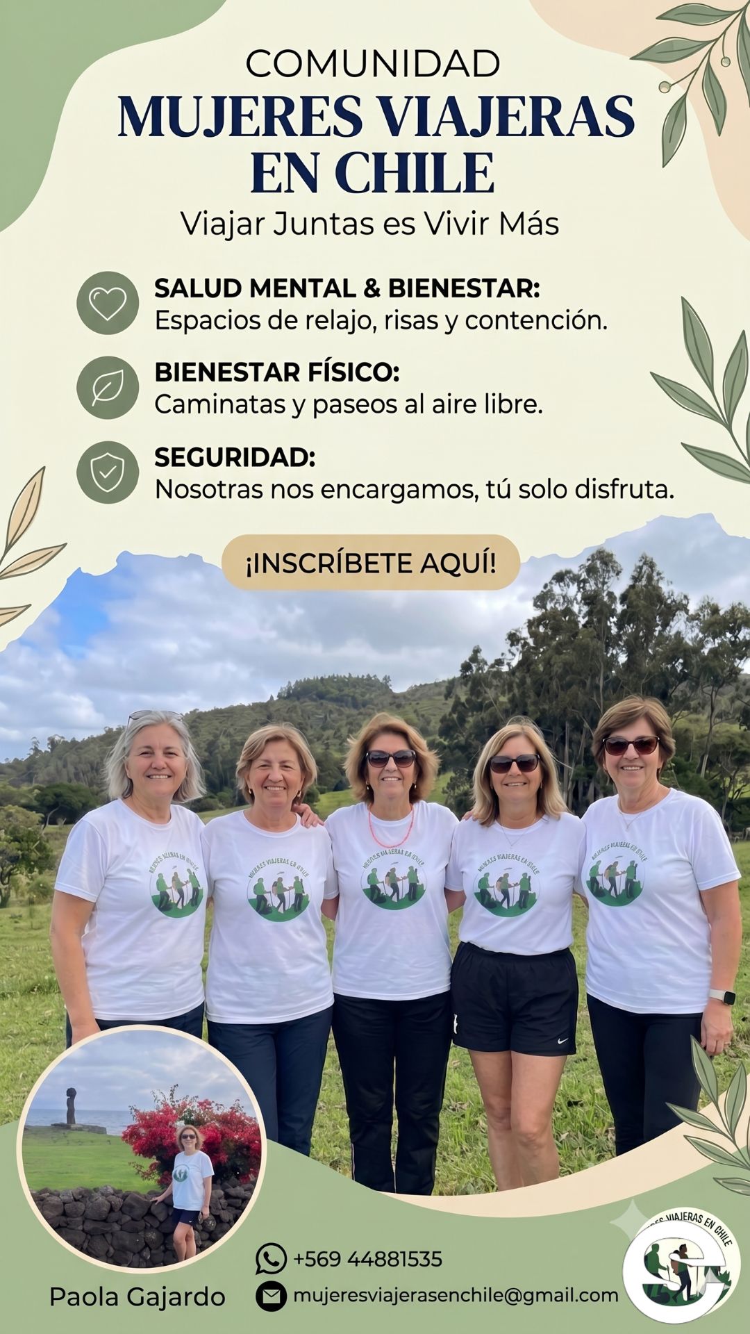 🇨🇱🎡 Comunidad Mujeres Viajeras en Chile: una invitación para priorizar tu bienestar y salud integral 🎟.