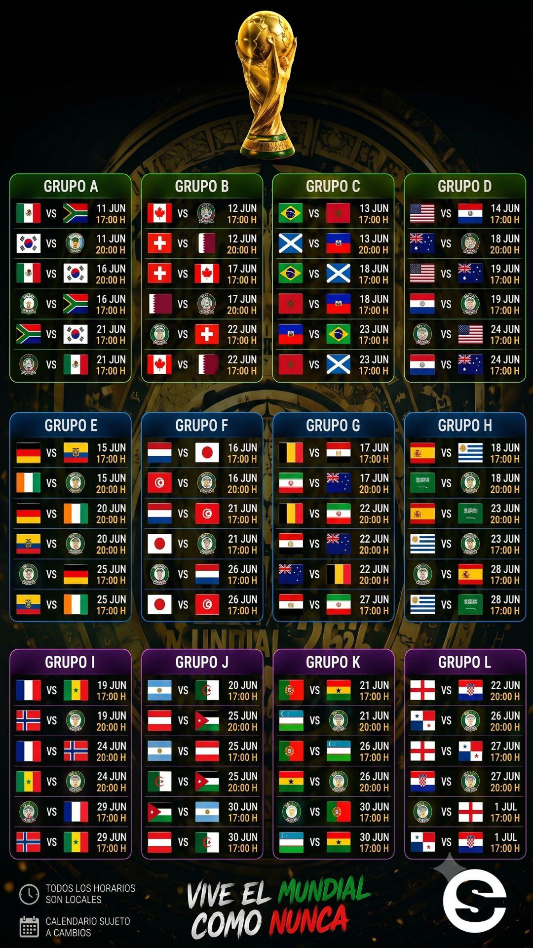 🇨🇱🎡 Fiesta deportiva global: Arranca el Mundial de Fútbol 2026 con un inédito formato de 48 selecciones y pasión intergeneracional 🎟.