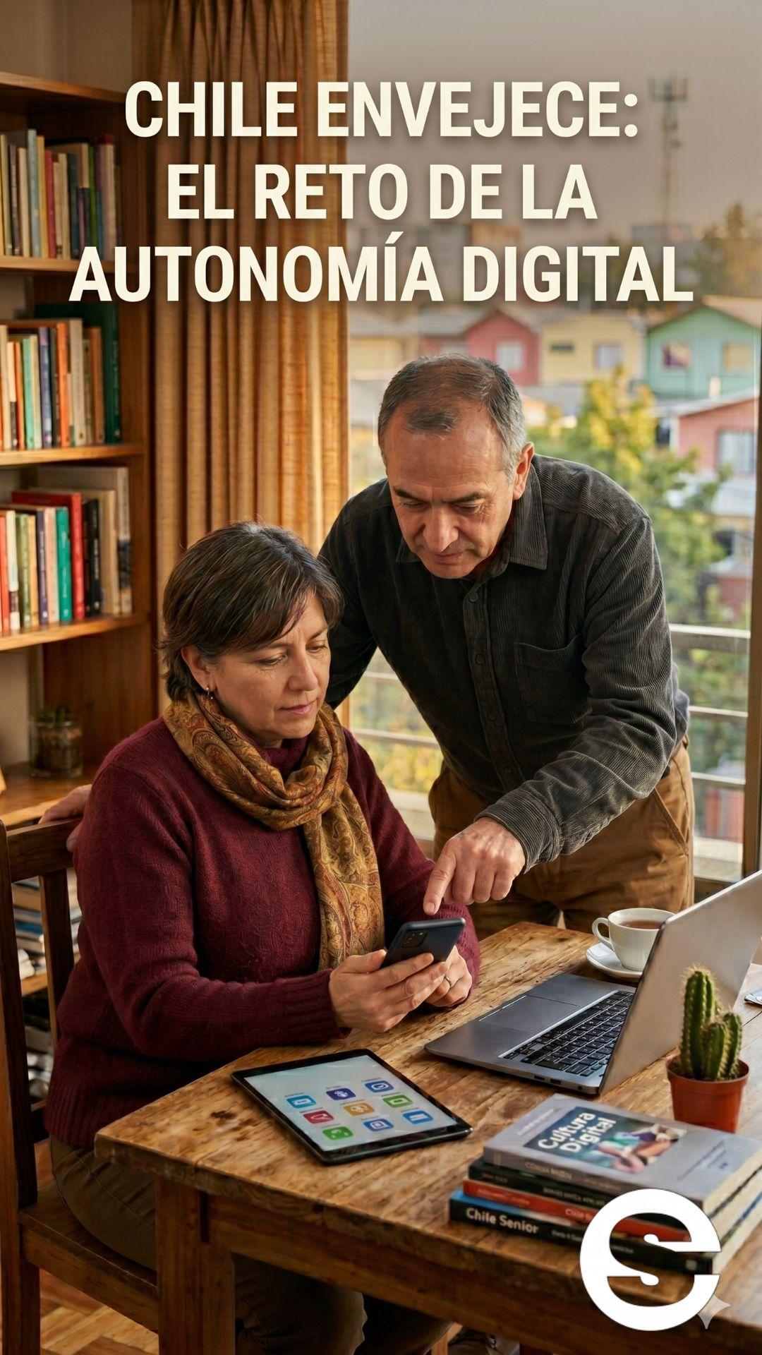 🇨🇱📈 CHILE ENVEJECE: EL RETO DE LA AUTONOMÍA DIGITAL 💻.