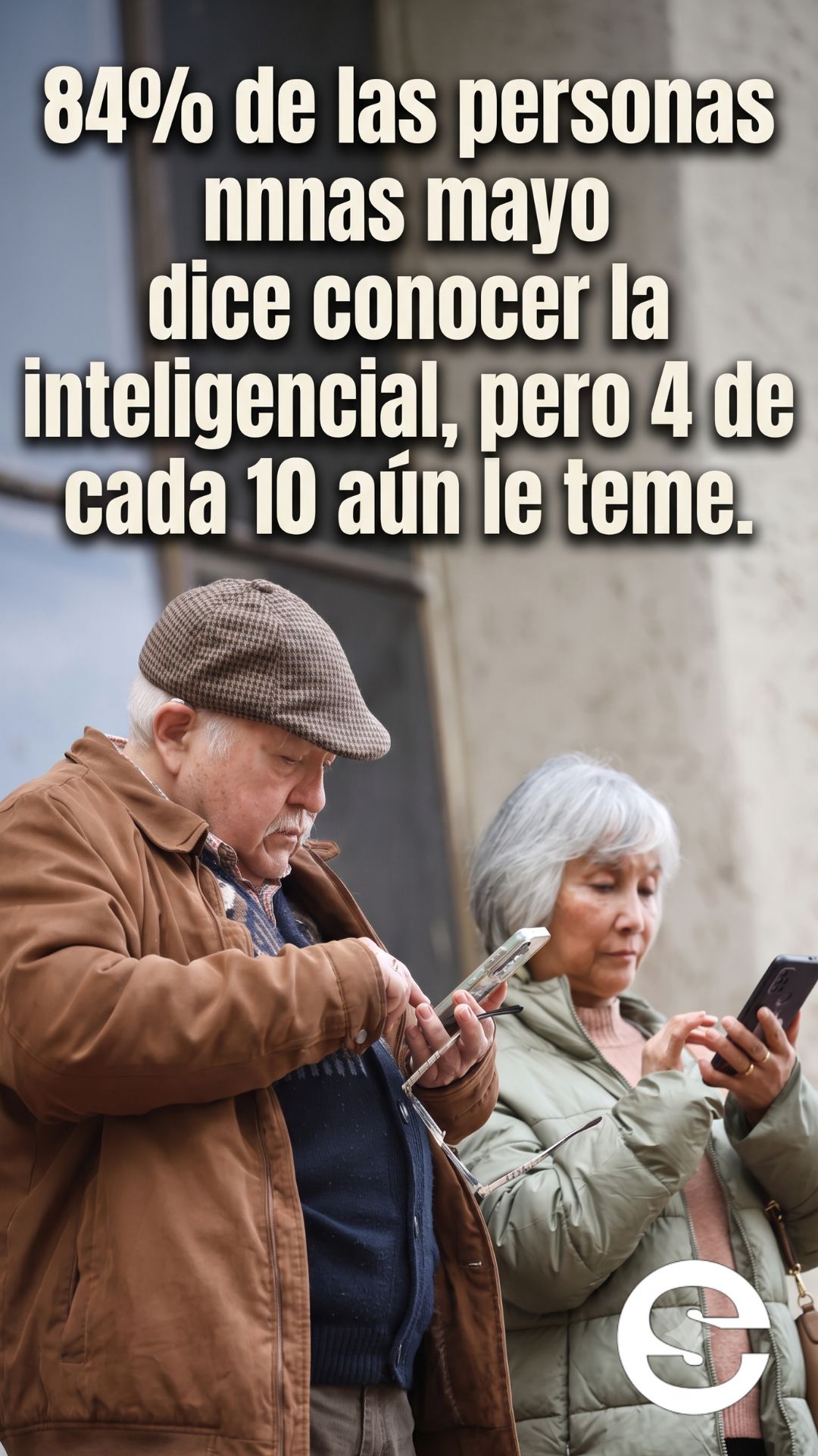 🇨🇱📈 84% de las personas mayores dice conocer la inteligencia artificial, pero 4 de cada 10 aún le teme 💻.