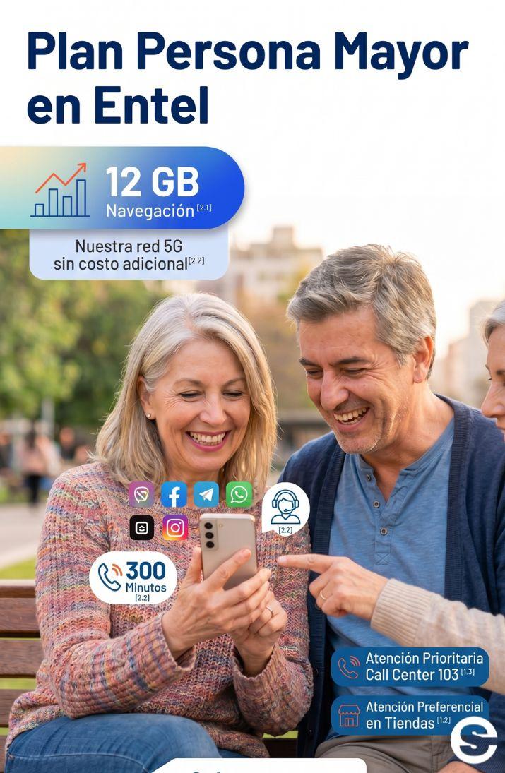 🇨🇱📈 Plan Persona Mayor y atención preferencial en Entel 💻.