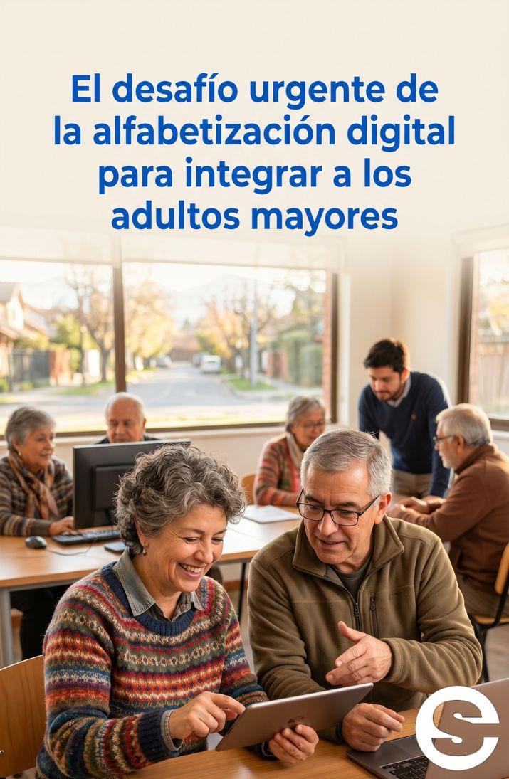🇨🇱📈 El desafío urgente de la alfabetización digital para integrar a los adultos mayores 💻.