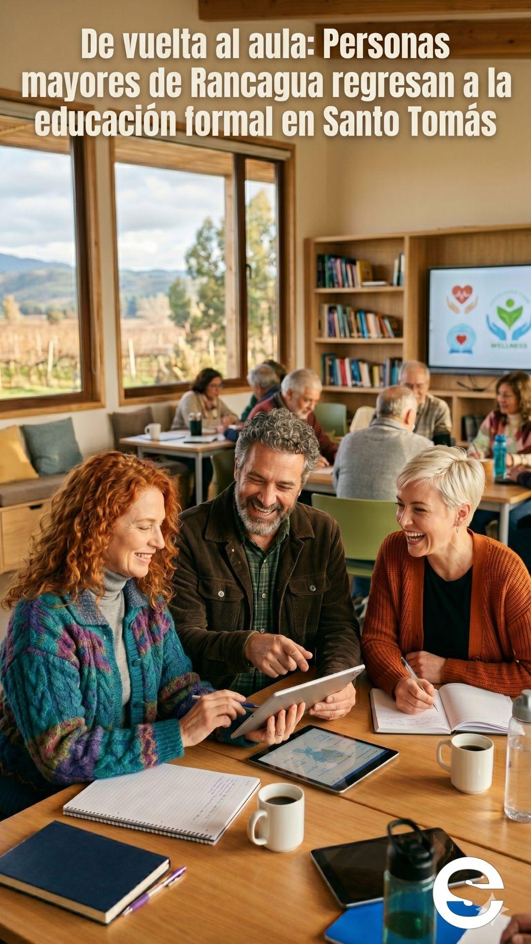 🇨🇱📈 De vuelta al aula: Personas mayores de Rancagua regresan a la educación formal en Santo Tomás 🧑‍🏫.