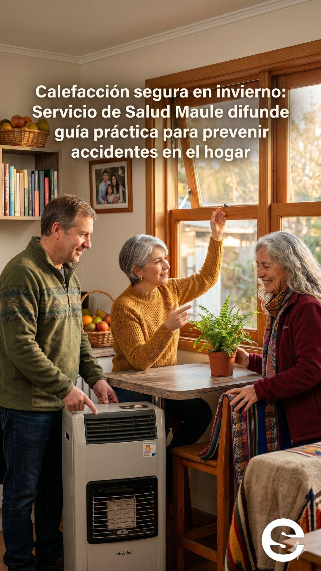 🇨🇱🏠 Calefacción segura en invierno: Servicio de Salud Maule difunde guía práctica para prevenir accidentes en el hogar 🔒.