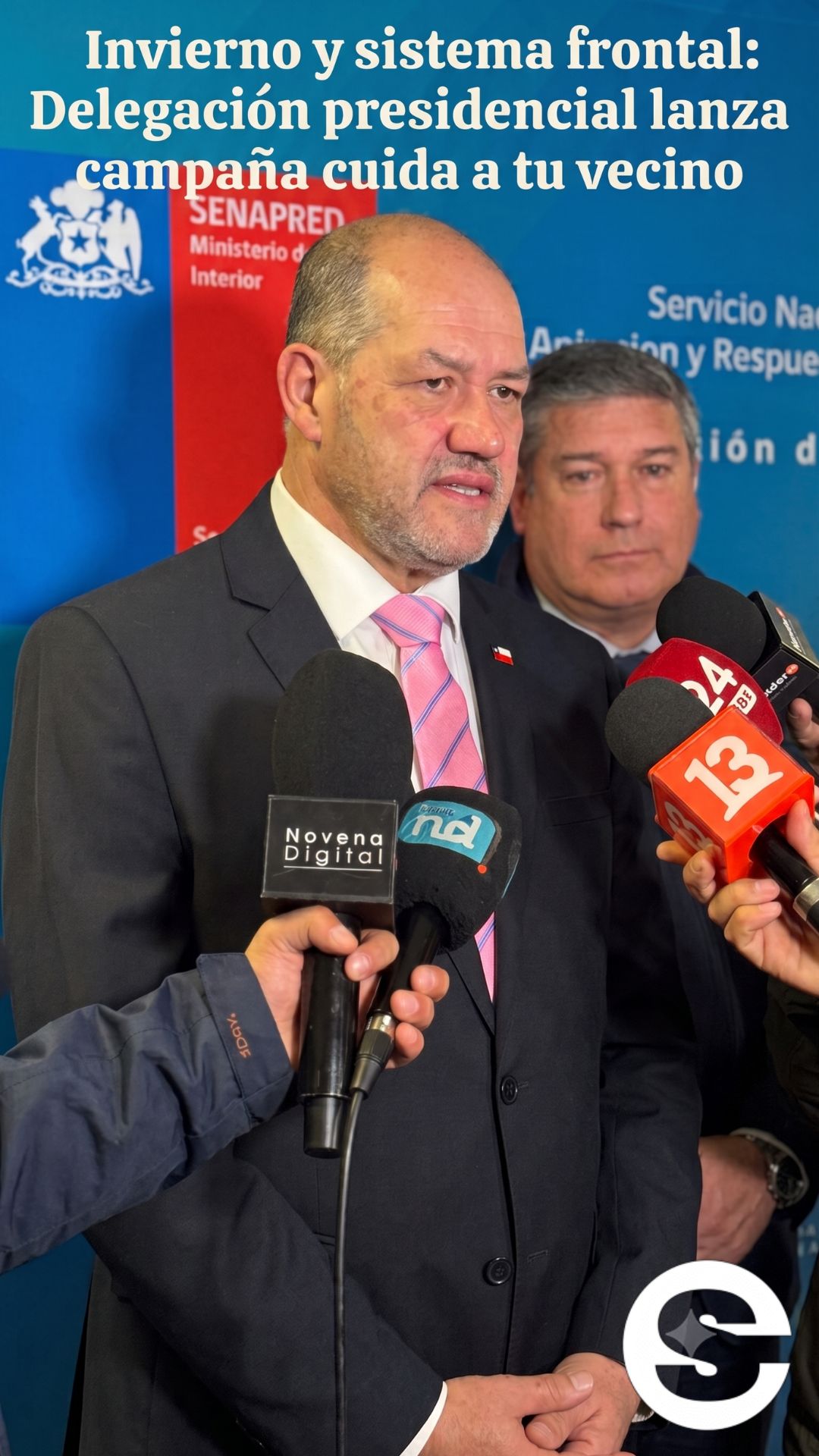 🇨🇱🏠 Invierno y sistema frontal: Delegacion presidencial lanza campana cuida a tu vecino 🤲.
