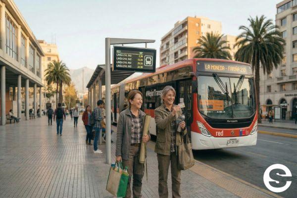 🇨🇱Paga solo $230 en Buses Red con Tarjeta Bip! Adulto Mayor.